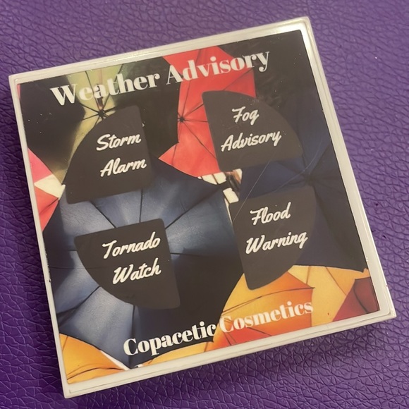 COPACETIC COSMETICS quad eyeshadow palette indie metallic matte WEATHER ADVISORY - Picture 2 of 3